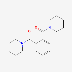 molecular formula C18H24N2O2 B1605109 Piperidine, 1,1'-(1,2-phenylenedicarbonyl)bis- CAS No. 38256-33-6