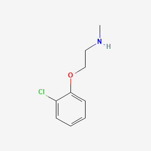 molecular formula C9H12ClNO B1605113 N-[2-(2-chlorophenoxy)ethyl]-N-methylamine CAS No. 70289-29-1