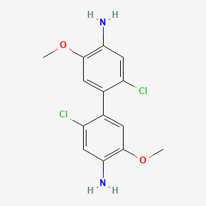 molecular formula C14H14Cl2N2O2 B1605118 2,2'-Dichloro-5,5'-dimethoxybenzidine CAS No. 5855-70-9
