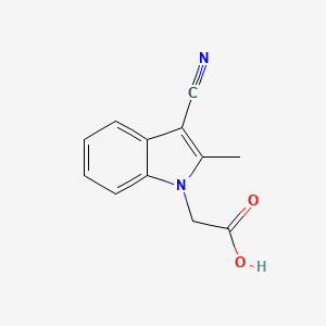molecular formula C12H10N2O2 B1605133 (3-Cyano-2-methyl-indol-1-yl)-acetic acid CAS No. 531544-17-9