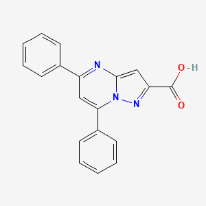 molecular formula C19H13N3O2 B1605139 5,7-Diphenylpyrazolo[1,5-a]pyrimidine-2-carboxylic acid CAS No. 5646-98-0