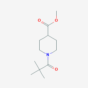 molecular formula C12H21NO3 B1605142 Methyl 1-(2,2-dimethylpropanoyl)piperidine-4-carboxylate CAS No. 505088-49-3