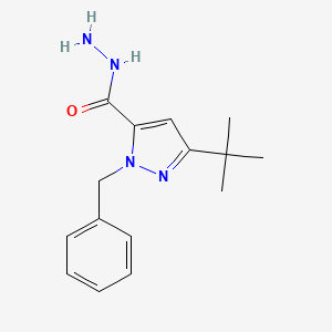 molecular formula C15H20N4O B1605146 1-Benzyl-3-(tert-butyl)-1H-pyrazole-5-carbohydrazide CAS No. 263385-00-8