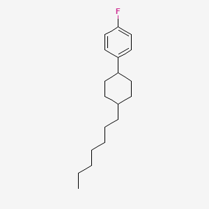 molecular formula C19H29F B1605149 1-Fluoro-4-(4-heptylcyclohexyl)benzene CAS No. 76802-59-0