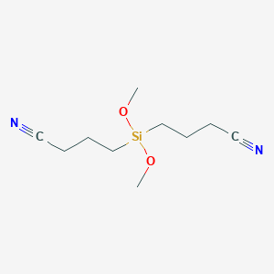 molecular formula C10H18N2O2Si B1605153 Bis(3-cyanopropyl)dimethoxysilane CAS No. 92779-73-2