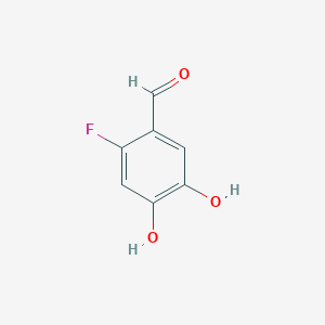 molecular formula C7H5FO3 B1605158 2-Fluoro-4,5-dihydroxybenzaldehyde CAS No. 71144-36-0