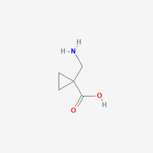 molecular formula C5H9NO2 B160516 1-(Aminomethyl)cyclopropanecarboxylic acid CAS No. 139126-45-7