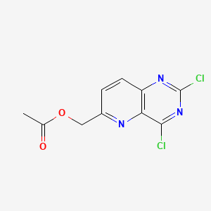 molecular formula C10H7Cl2N3O2 B1605164 (2,4-Dichloropyrido[3,2-d]pyrimidin-6-yl)methyl acetate CAS No. 76807-55-1