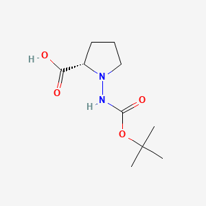 L-Proline, 1-(((1,1-dimethylethoxy)carbonyl)amino)-