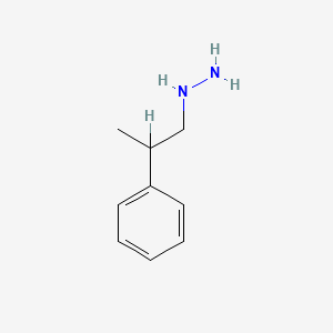 molecular formula C9H14N2 B1605178 (2-Phenylpropyl)hydrazine CAS No. 875-88-7