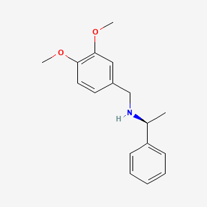 molecular formula C17H21NO2 B1605191 (S)-N-(3,4-二甲氧基苄基)-1-苯乙胺 CAS No. 308273-67-8