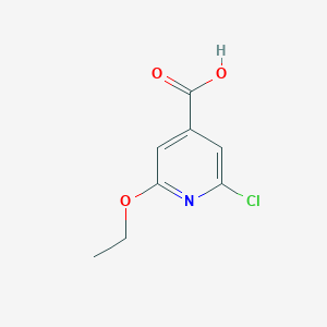 molecular formula C8H8ClNO3 B1605194 2-Chloro-6-ethoxypyridine-4-carboxylic acid CAS No. 6291-10-7
