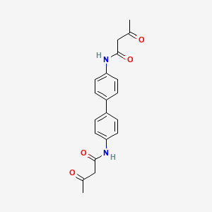 3-oxo-N-[4-[4-(3-oxobutanoylamino)phenyl]phenyl]butanamide