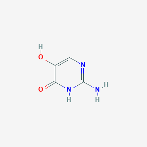 molecular formula C4H5N3O2 B1605234 2-Aminopyrimidine-4,5-diol CAS No. 40769-68-4