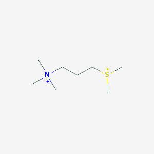 molecular formula C8H21NS+2 B1605246 1-Propanaminium, 3-(dimethylsulfonio)-N,N,N-trimethyl- CAS No. 61672-51-3