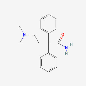 molecular formula C18H22N2O B1605253 Butyramide, 4-dimethylamino-2,2-diphenyl- CAS No. 47109-06-8