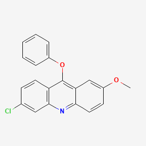molecular formula C20H14ClNO2 B1605280 6-氯-2-甲氧基-9-苯氧基吖啶 CAS No. 7478-26-4