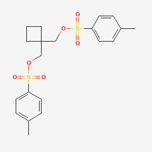 molecular formula C20H24O6S2 B1605281 [1-[(4-甲基苯基)磺酰氧甲基]环丁基]甲基 4-甲基苯磺酸酯 CAS No. 22308-09-4