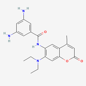 3,5-Diamino-N-(7-(diethylamino)-4-methyl-2-oxo-2H-chromen-6-yl)benzamide