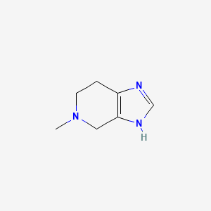 molecular formula C7H11N3 B1605299 5-Methyl-4,5,6,7-tetrahydro-3H-imidazo[4,5-c]pyridine CAS No. 10517-40-5