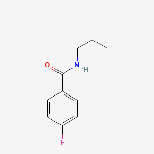 molecular formula C11H14FNO B1605306 4-fluoro-N-(2-methylpropyl)benzamide CAS No. 88358-25-2