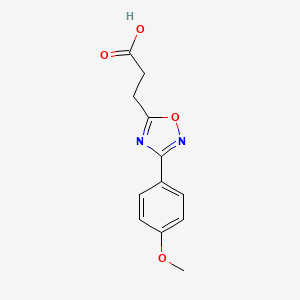 molecular formula C12H12N2O4 B1605309 3-[3-(4-Methoxyphenyl)-1,2,4-oxadiazol-5-yl]propanoic acid CAS No. 94192-18-4
