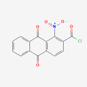 molecular formula C15H6ClNO5 B1605313 1-NITRO-2-ANTHRAQUINONECARBONYL CHLORIDE CAS No. 602-10-8