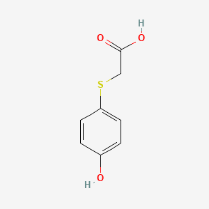 molecular formula C8H8O3S B1605316 2-(4-Hydroxyphenyl)sulfanylacetic acid CAS No. 42580-38-1