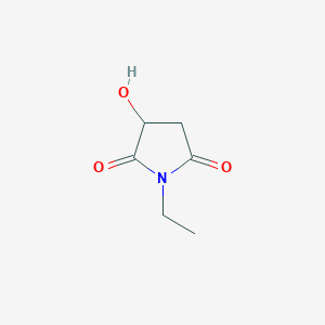 molecular formula C6H9NO3 B1605319 1-ethyl-3-hydroxy-2,5-pyrrolidinedione CAS No. 63467-80-1