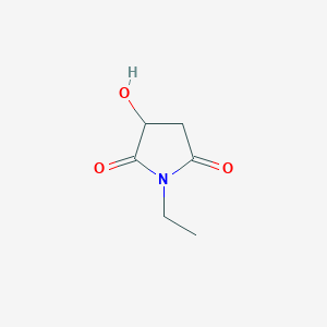 molecular formula C6H9NO3 B1605319 1-Ethyl-3-hydroxypyrrolidine-2,5-dione CAS No. 63467-80-1