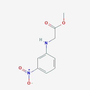 molecular formula C9H10N2O4 B1605320 Methyl 2-(3-nitroanilino)acetate CAS No. 5389-83-3
