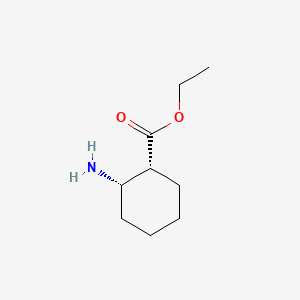 molecular formula C9H17NO2 B1605326 ethyl (1R,2S)-2-aminocyclohexane-1-carboxylate CAS No. 192047-04-4