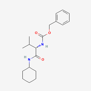 molecular formula C19H28N2O3 B1605328 (S)-Benzyl (1-(cyclohexylamino)-3-methyl-1-oxobutan-2-yl)carbamate CAS No. 17922-79-1