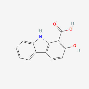 molecular formula C13H9NO3 B1605336 2-Hydroxy-9H-carbazole-1-carboxylic acid CAS No. 23077-32-9