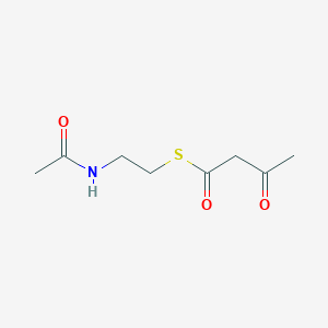 molecular formula C8H13NO3S B1605338 S-[2-(acetylamino)ethyl] 3-oxobutanethioate CAS No. 23255-41-6