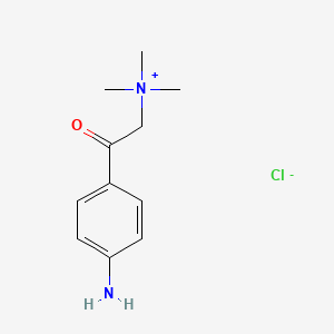 molecular formula C11H17ClN2O B1605339 (p-Aminophenacyl)trimethylammonium chloride CAS No. 24293-73-0