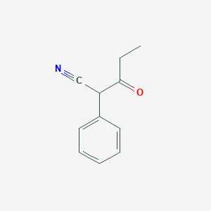 molecular formula C11H11NO B1605352 3-Oxo-2-phenylpentanenitrile CAS No. 6277-02-7