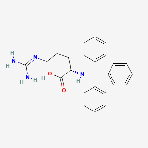 molecular formula C25H28N4O2 B1605355 N2-Trityl-L-arginine CAS No. 38453-62-2