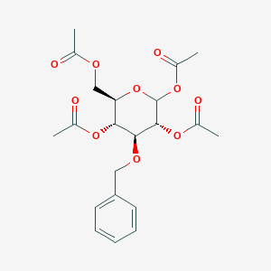 molecular formula C21H26O10 B160536 1,2,4,6-Tetra-O-acetyl-3-O-benzyl-D-glucopyranose CAS No. 139563-66-9