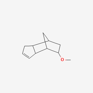 molecular formula C11H16O B1605363 4,7-Methano-1H-indene, 3a,4,5,6,7,7a-hexahydro-5-methoxy- CAS No. 53018-24-9