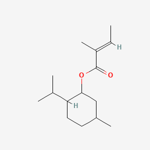 molecular formula C15H26O2 B1605370 2-Isopropyl-5-methylcyclohexyl 2-methylbut-2-enoate CAS No. 67801-23-4