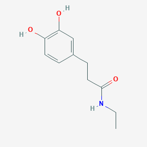 molecular formula C11H15NO3 B160538 3-(3,4-dihydroxyphenyl)-N-ethylpropanamide CAS No. 125789-86-8