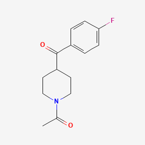 molecular formula C14H16FNO2 B1605381 1-Acetyl-4-(4-fluorobenzoyl)piperidine CAS No. 25519-77-1