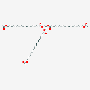 molecular formula C63H116O12 B1605383 Glyceryl tri(acetyloxysterate) CAS No. 27233-00-7