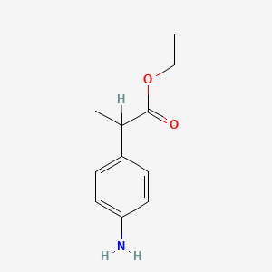 molecular formula C11H15NO2 B1605385 ethyl 2-(4-aminophenyl)propanoate CAS No. 32868-25-0