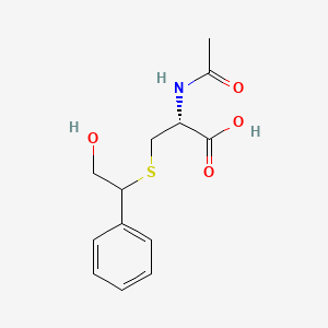 molecular formula C13H17NO4S B1605386 N-Acetyl-S-(2-hydroxy-1-phenylethyl)-L-cysteine CAS No. 69278-53-1