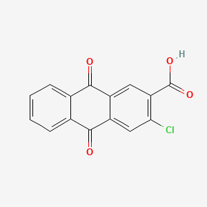 molecular formula C15H7ClO4 B1605392 3-Chloro-9,10-dihydro-9,10-dioxoanthracene-2-carboxylic acid CAS No. 84-32-2