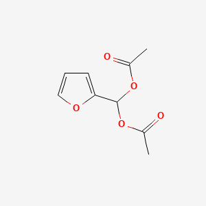 molecular formula C9H10O5 B1605395 (acetyloxy)(2-furyl)methyl acetate CAS No. 613-75-2