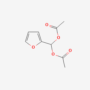 molecular formula C9H10O5 B1605395 甲二醇，2-呋喃基，二乙酸酯 CAS No. 613-75-2