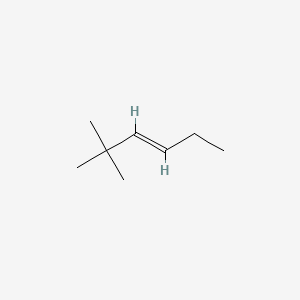 molecular formula C8H16 B1605396 3-Hexene, 2,2-dimethyl- CAS No. 3123-93-1